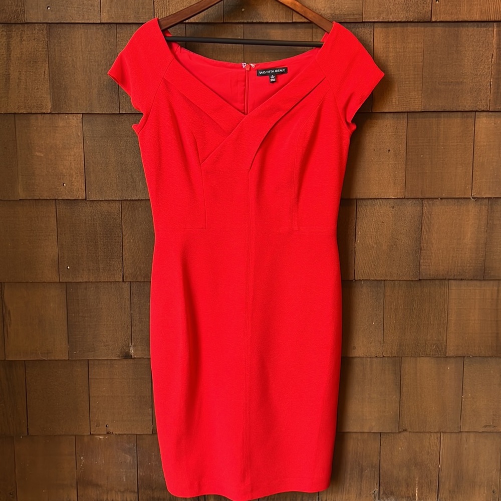 Red! Saks 5th Avenue BodyCon Dress